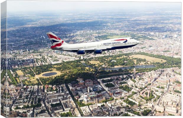 British Airways Boeing 747 Canvas Print by J Biggadike