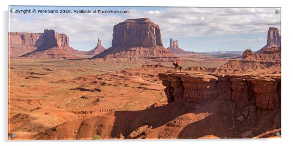 John Ford Point at Monument Valley Navajo Park in Utah-Arizona Border  Acrylic by Pere Sanz
