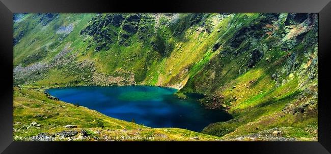 A Lac of Tristaina in Andorra Framed Print by James Brooks