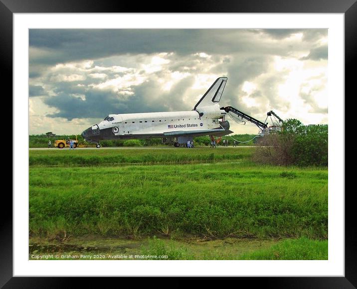Endeavour's Return: Cape Kennedy Landing Framed Mounted Print by Graham Parry