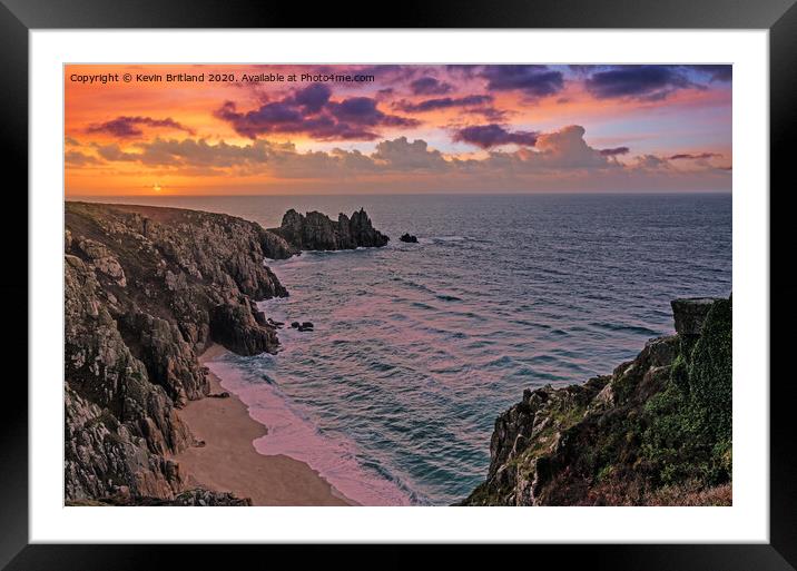 Sunrise in Cornwall Framed Mounted Print by Kevin Britland