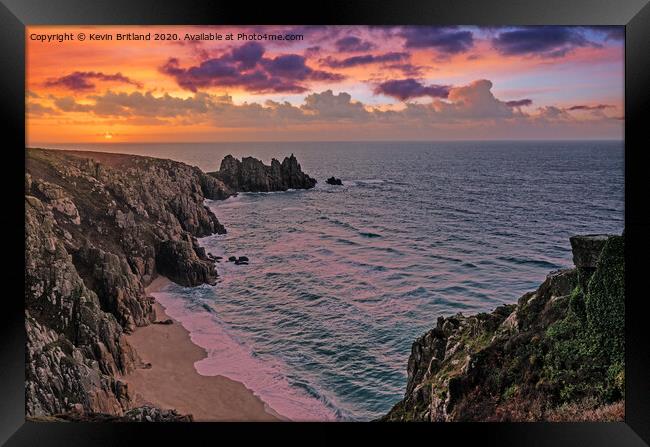 Sunrise in Cornwall Framed Print by Kevin Britland