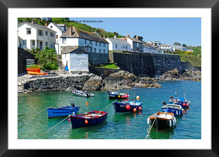 coverack  cornwall Framed Mounted Print by Kevin Britland