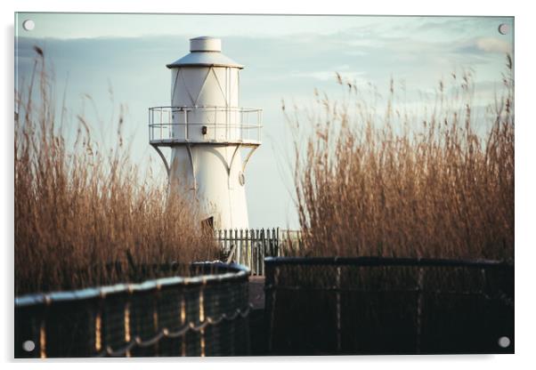 East Usk Lighthouse Acrylic by Dean Merry