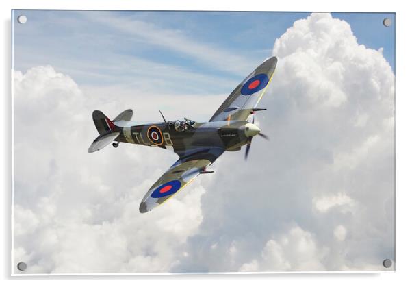 Spitfire A Flying Legend Acrylic by J Biggadike