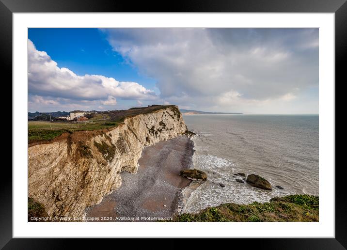 Watcombe Bay Freshwater IOW Framed Mounted Print by Wight Landscapes