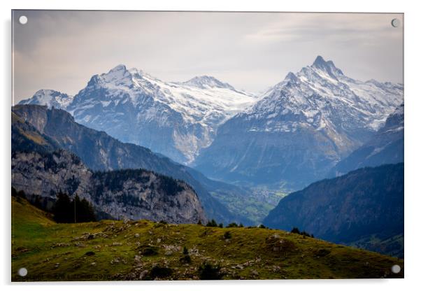 The amazing landscape of the Swiss Alps - beautiful Switzerland Acrylic by Erik Lattwein