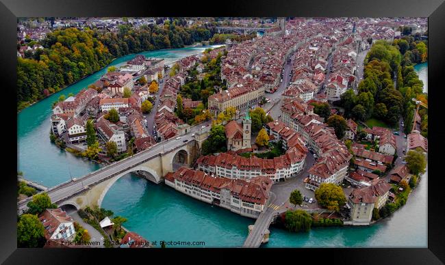 The historic district of Bern - the capital city of Switzerland Framed Print by Erik Lattwein