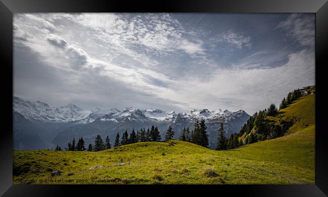 The wonderful mountains of the Swiss Alps Framed Print by Erik Lattwein