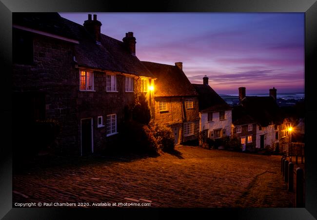 Gold Hill Framed Print by Paul Chambers