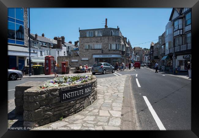 Institute Road Swanage  Framed Print by Paul Chambers