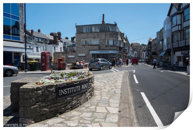 Institute Road Swanage  Print by Paul Chambers