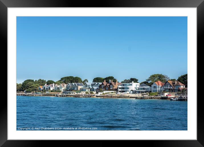 Sandbanks, Poole Harbour Framed Mounted Print by Paul Chambers