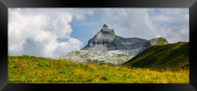 The Swiss Alps at Melchsee Frutt Framed Print by Erik Lattwein