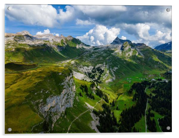 Wonderful Mountain Lake in the Swiss Alps Acrylic by Erik Lattwein