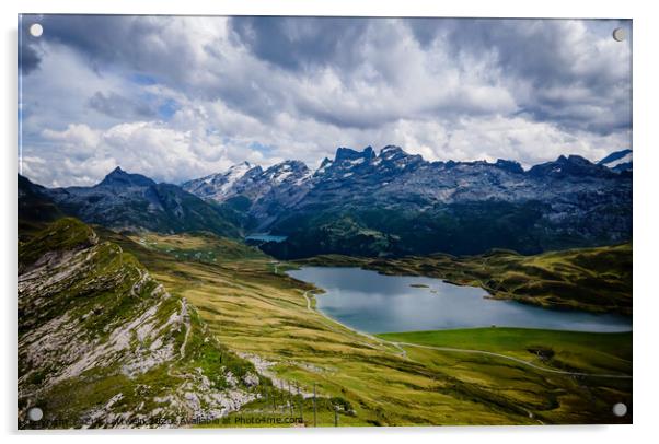Amazing nature of Switzerland in the Swiss Alps Acrylic by Erik Lattwein