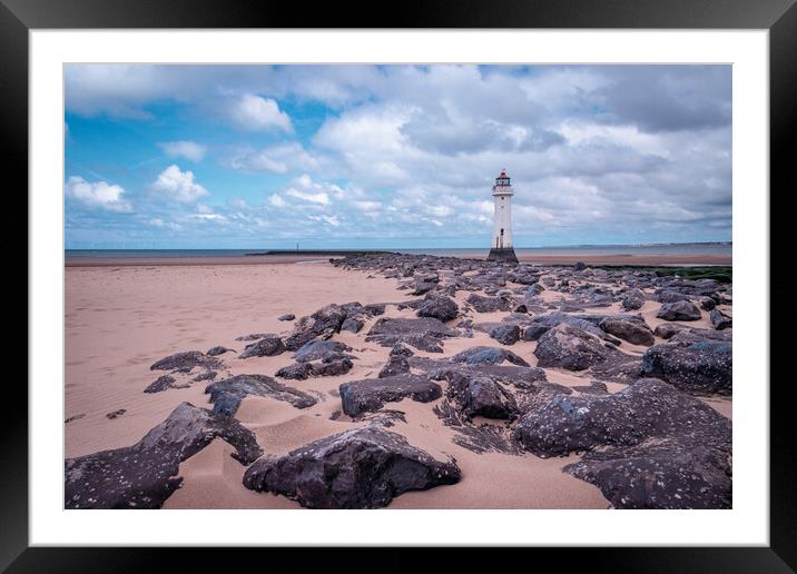 Perch Rock Lighthouse Framed Mounted Print by Wendy Williams CPAGB