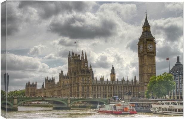 Houses of Parliament and Big Ben Canvas Print by David French