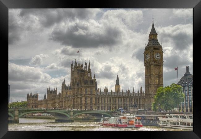 Houses of Parliament and Big Ben Framed Print by David French