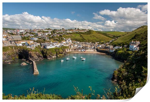 Port Isaac Harbour Print by Wendy Williams CPAGB