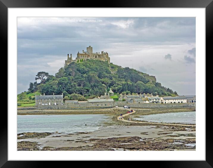 St Michael’s Mount, Cornwall Framed Mounted Print by Laurence Tobin