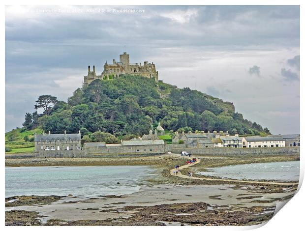 St Michael’s Mount, Cornwall Print by Laurence Tobin