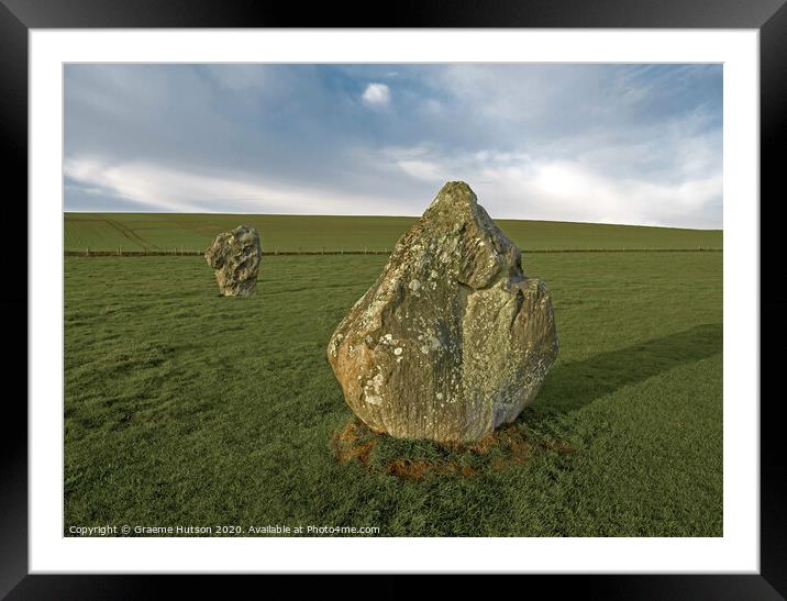 Standing stones Framed Mounted Print by Graeme Hutson