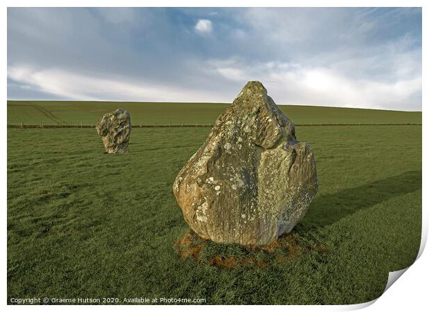 Standing stones Print by Graeme Hutson