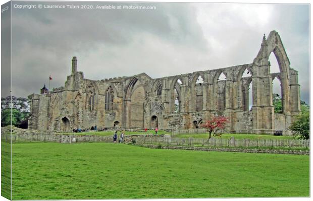 Bolton Priory, Wharfedale, North Yorkshire Canvas Print by Laurence Tobin