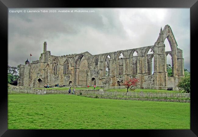 Bolton Priory, Wharfedale, North Yorkshire Framed Print by Laurence Tobin