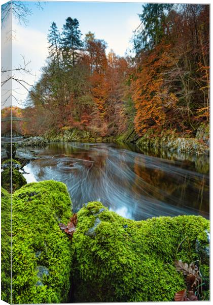 The Enchanting Autumn River Canvas Print by Stuart Jack