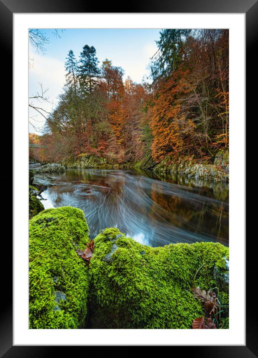The Enchanting Autumn River Framed Mounted Print by Stuart Jack