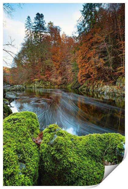 The Enchanting Autumn River Print by Stuart Jack