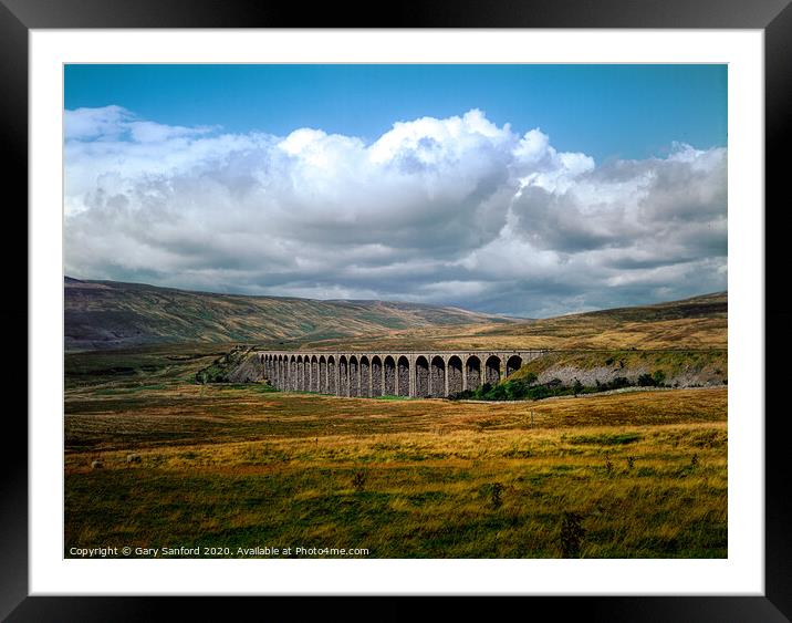 Ribblehead Viaduct, Yorkshire Dales  Framed Mounted Print by Gary Sanford