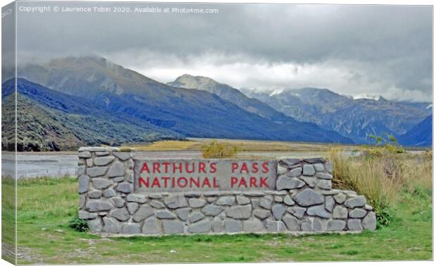 Arhur’s Pass National Park, New Zealand Canvas Print by Laurence Tobin