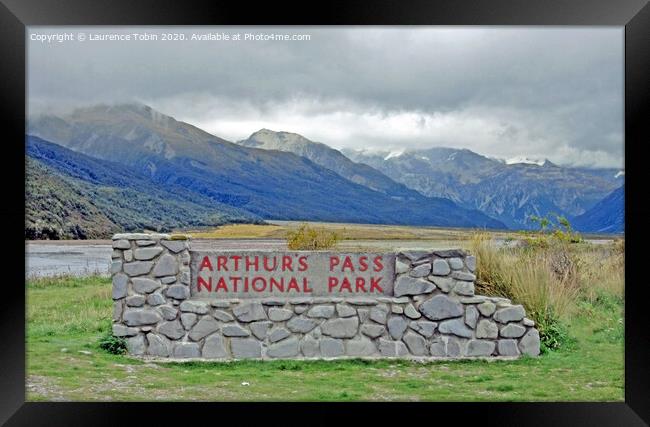 Arhur’s Pass National Park, New Zealand Framed Print by Laurence Tobin