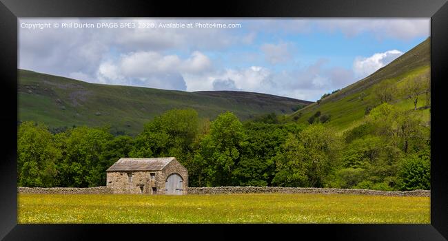 Muker In The Yorkshire Dales Framed Print by Phil Durkin DPAGB BPE4