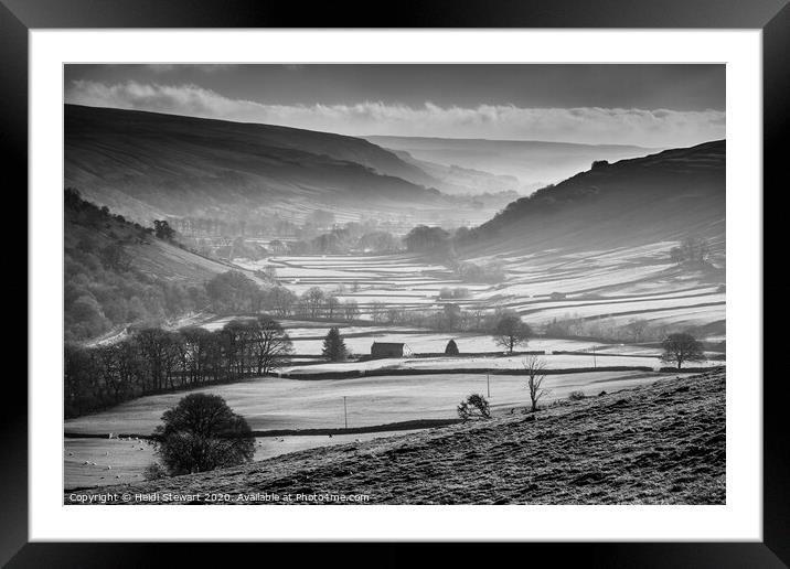 Littondale View Framed Mounted Print by Heidi Stewart