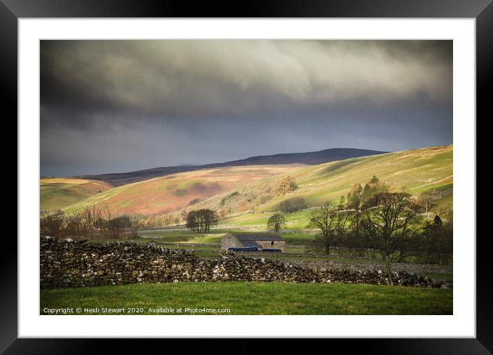 Arncliffe, Littondale, Yorkshire Dales Framed Mounted Print by Heidi Stewart