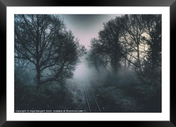 Waiting For A Train Framed Mounted Print by Nigel Bangert