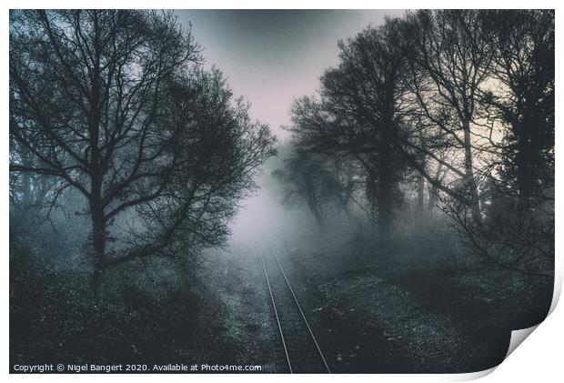 Waiting For A Train Print by Nigel Bangert