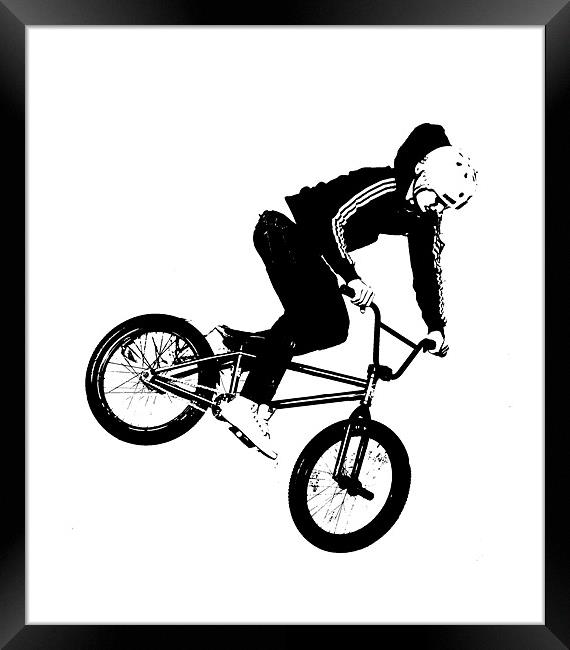 BMX Abstract 1 Framed Print by Dawn O'Connor