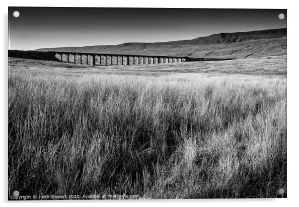 Ribblehead Viaduct, North Yorkshire Acrylic by Heidi Stewart
