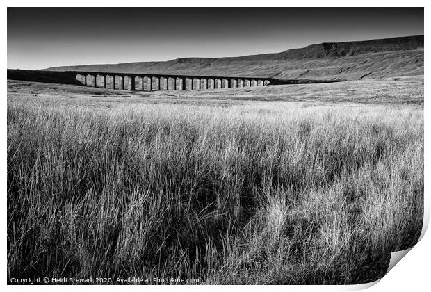 Ribblehead Viaduct, North Yorkshire Print by Heidi Stewart