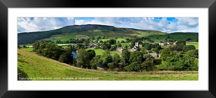 Burnsall Village  Framed Mounted Print by Chris North