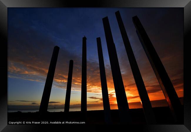 sunrise on east coast of scotland  Framed Print by Kris Fraser