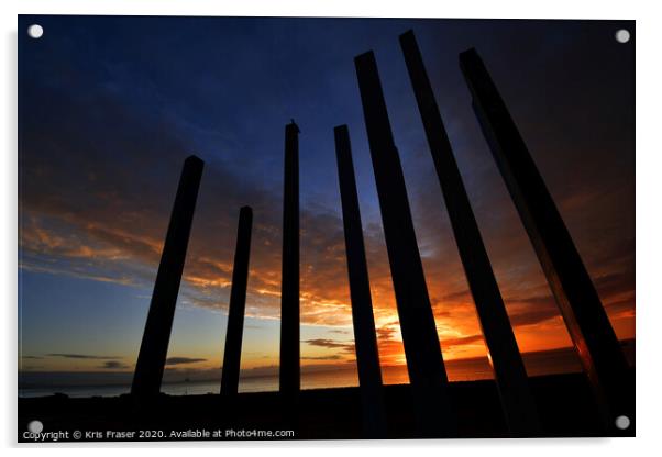sunrise on east coast of scotland  Acrylic by Kris Fraser