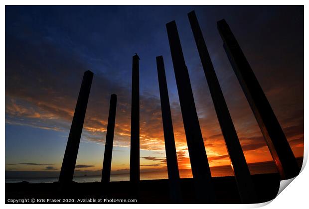 sunrise on east coast of scotland  Print by Kris Fraser