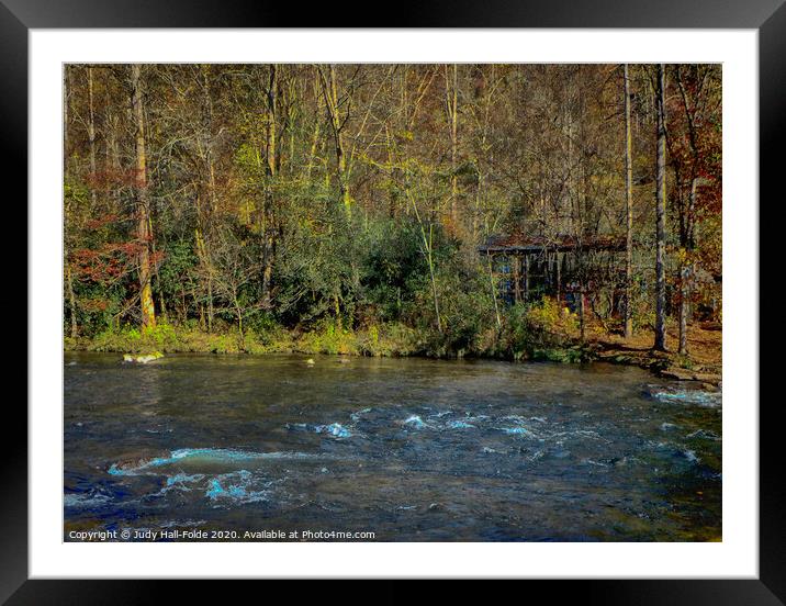 River Life Framed Mounted Print by Judy Hall-Folde