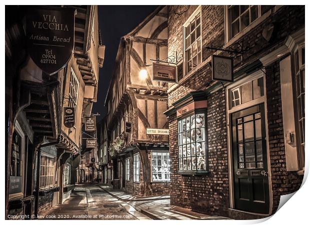 The Shambles Print by kevin cook